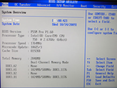  ASRock P55M Pro BIOS 