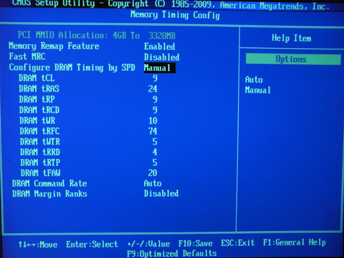 Foxconn Inferno Katana настройки памяти