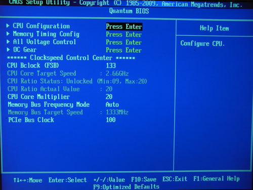 Foxconn Inferno Katana настройки разгона 1