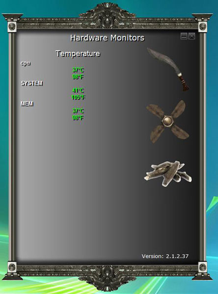 Foxconn Inferno Katana системный мониторинг 3