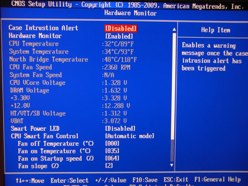Foxconn Cinema II Deluxe системный мониторинг