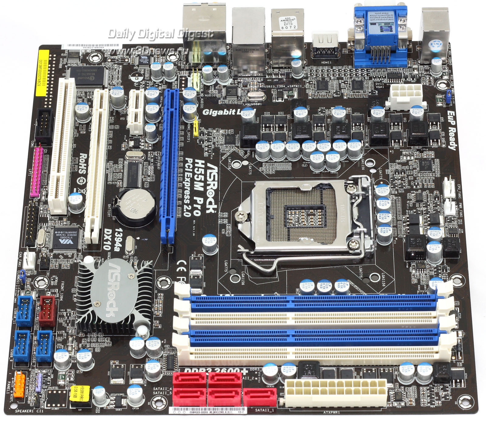 Материнская плата ASRock H55M Pro / Материнские платы