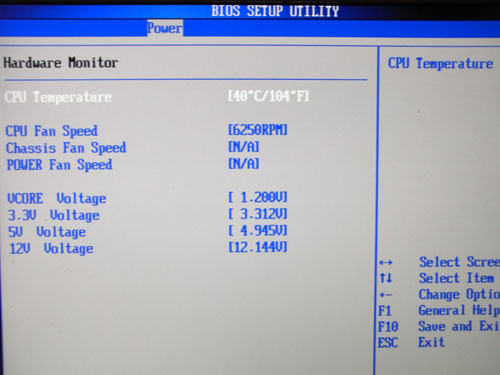 ASUS AT3N7A-I системный мониторинг