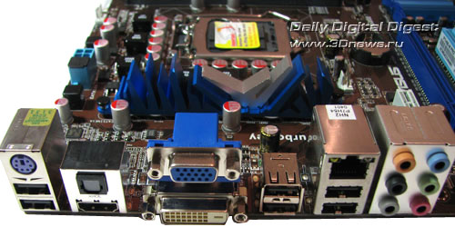 ASUS P7H55-M Pro задняя панель