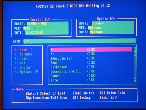 ASUS P7H55-M Pro EZ Flash 2