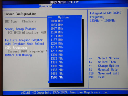 ASUS P7H55-M Pro GPU Clock
