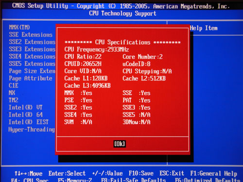 MSI H57M-ED65 CPUINFO 3