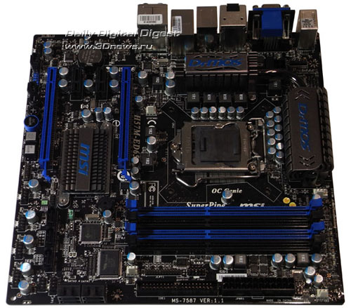 MSI H57M-ED65 плата