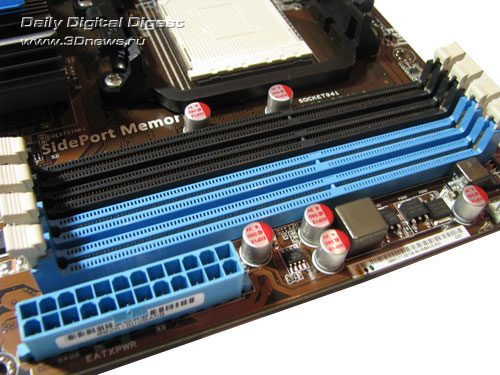 ASUS M4A785TD-V EVO слоты DIMM