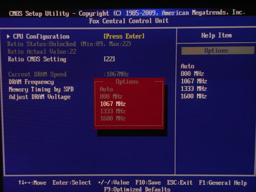 Foxconn H55MX-S настройки памяти 2