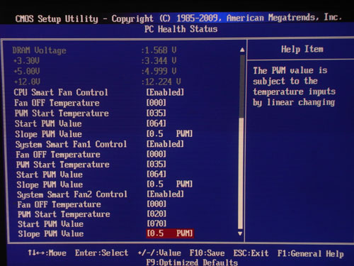 Foxconn H55MX-S системный мониторинг 2