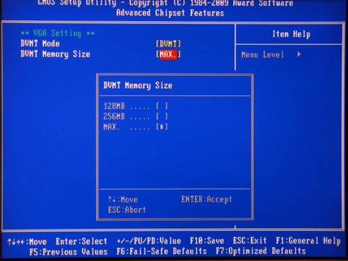 Gigabyte H55M-UD2H GPU Memory