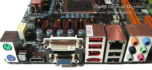 Biostar TH55XE задняя панель