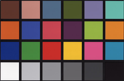 OKI MC360. Калибровочная таблица Munsell Color Checker