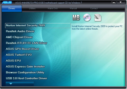 ASUS M4A89GTD PRO/USB3 комплектация 1