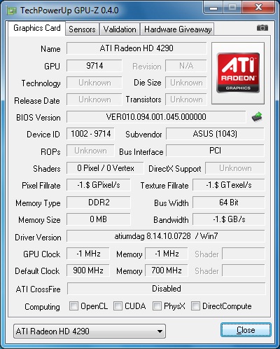 ASUS M4A89GTD PRO/USB3 разгон GPU