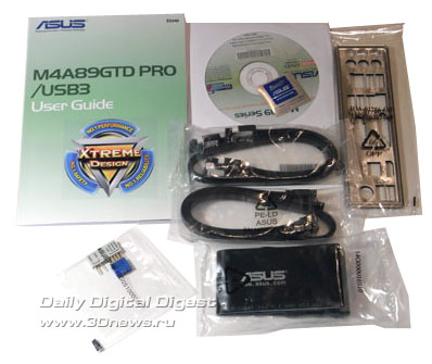 ASUS M4A89GTD PRO/USB3 комплектация