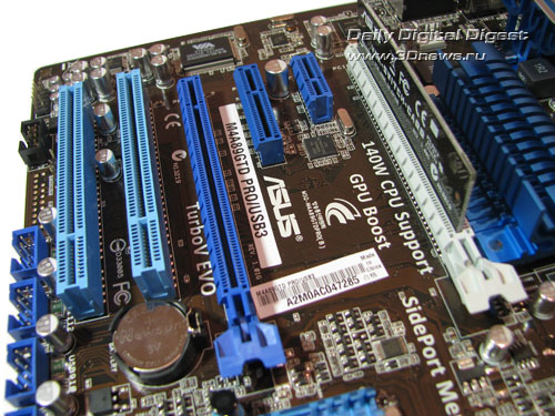 ASUS M4A89GTD PRO/USB3 слоты расширения