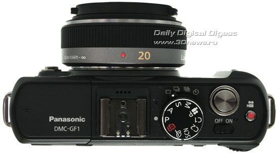 Panasonic LUMIX DMC-GF1. Вид сверху
