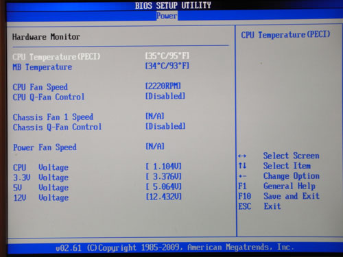 ASUS P7H55-M Pro мониторинг 1