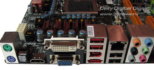 Biostar TH55XE задняя панель