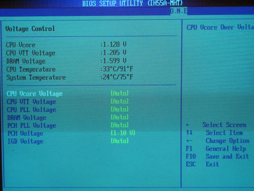 Biostar TH55XE функции разгона 2