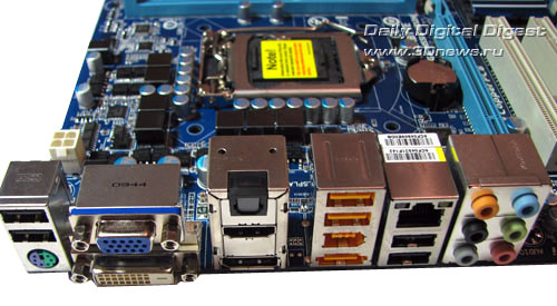 Gigabyte H55M-UD2H задняя панель