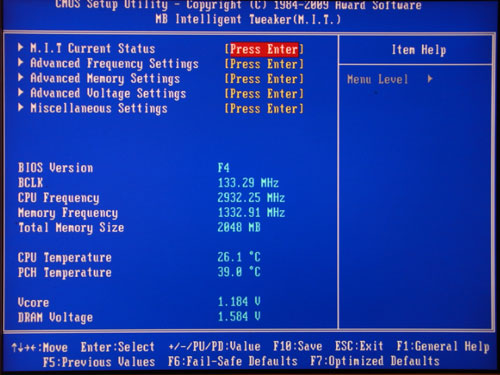 Gigabyte H55M-UD2H настройки разгона 1