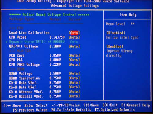 Gigabyte H55M-UD2H настройки разгона 4