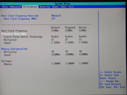 Intel DH55TC настройки разгона 1