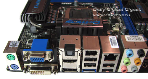 MSI H57M-ED65 задняя панель