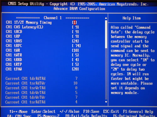 MSI H57M-ED65 настройки памяти 1