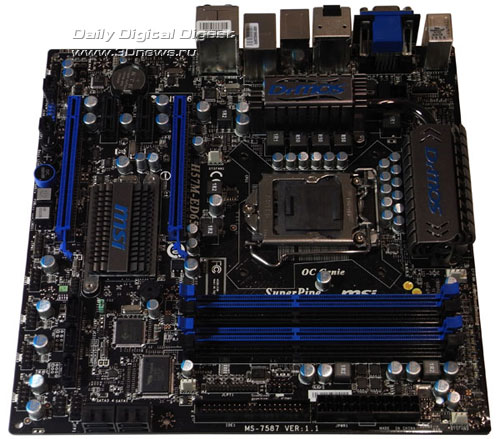 MSI H57M-ED65 плата