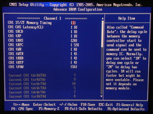 MSI H55-GD65 настройки памяти 1