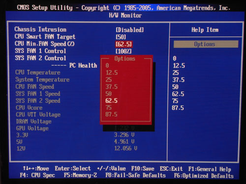 MSI H55-GD65 системный мониторинг 2