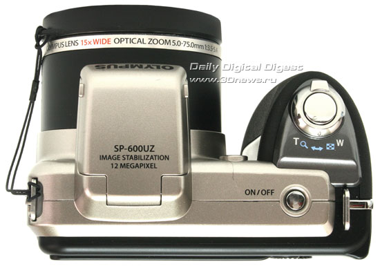 Olympus SP600. Вид сверху