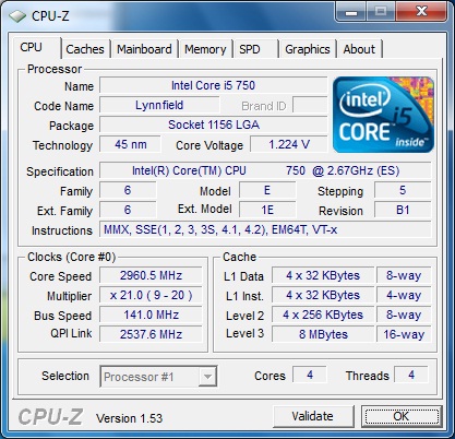 ASRock P55 Deluxe3 штатная частота1