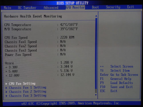 ASRock P55 Deluxe3 системный мониторинг 1