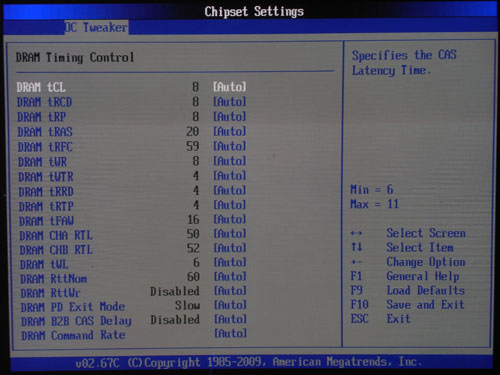 ASRock P55 Deluxe3 настройки памяти 1