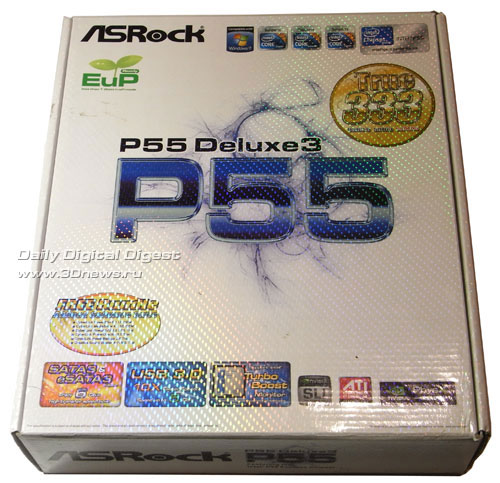 ASRock P55 Deluxe3 упаковка