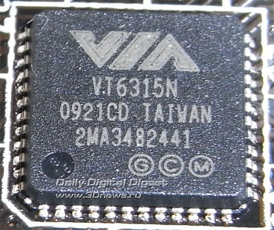 ASRock P55 Deluxe3 контроллер FireWire