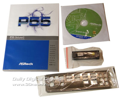 ASRock P55 Deluxe3 комплектация 1