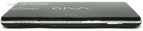  Sony VGN-P39VRL/Q. Вид спереди 