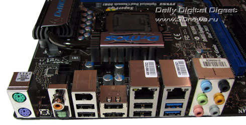 MSI P55-GD85 задняя панель