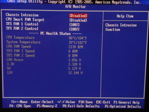 MSI P55-GD85 системный мониторинг 1