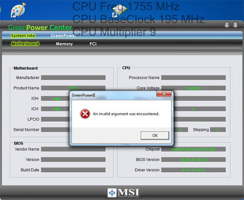 MSI P55-GD85 Green Power