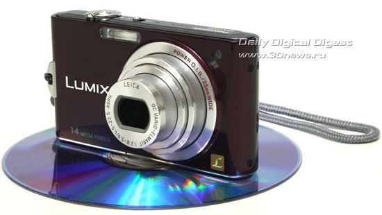 Panasonic LUMIX DMC-FX66. Вид общий. Объектив в широкоугольном положении Panasonic LUMIX DMC-FX66. Вид общий. Объектив в широкоугольном положении