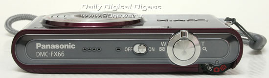 Panasonic LUMIX DMC-FX66. Вид сверху Panasonic LUMIX DMC-FX66. Вид сверху