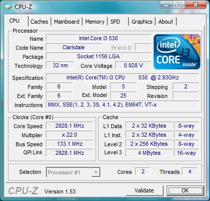 ASRock H55M-LE штатная частота