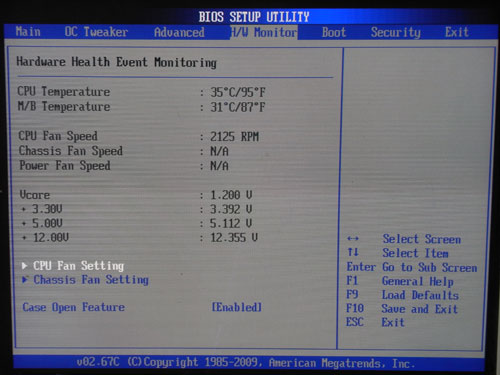 ASRock H55M-LE системный мониторинг 1